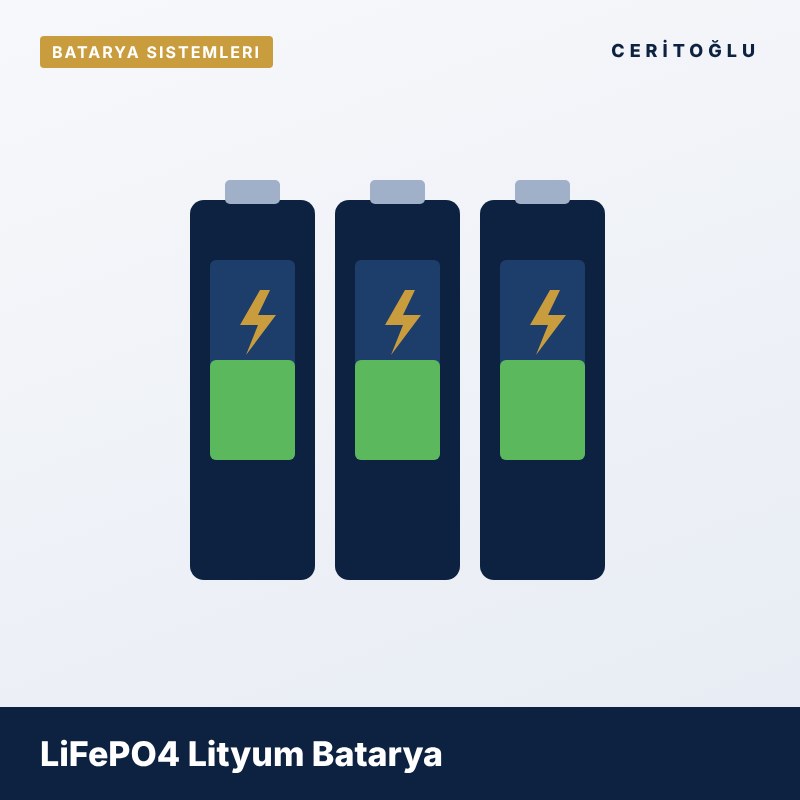 LiFePO4 Lityum Batarya
